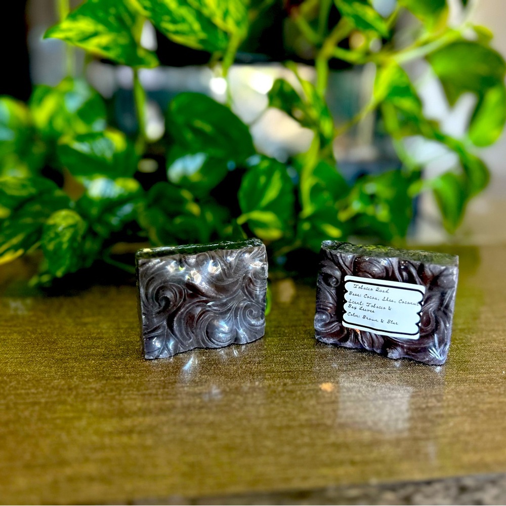 “Tobacco Road” - Elegant Brown Swirl Soap Bars